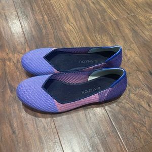Rothys Metallic Lilac Flat